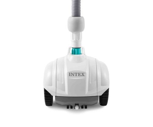 ZX50 automatski usisivač za bazen čisti dno uz usisni konektor. Pogodan za bazene do 6.10m, sa filterom 0.3mm i kanisterom od 0.8L.