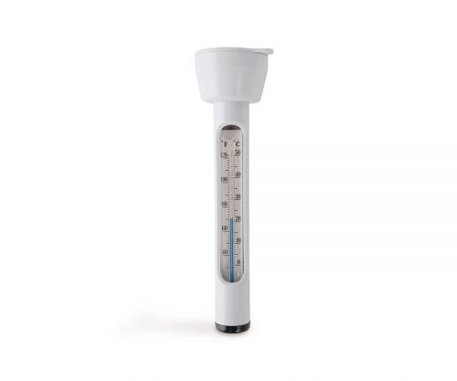 Intex termometar za bazene precizno meri temperaturu vode (0-50 °C i 30-120 °F). Pluta na površini i dolazi sa trakicom za vezivanje.